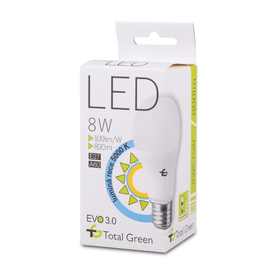 Imagine Bec LED A60 8W E27 5000K