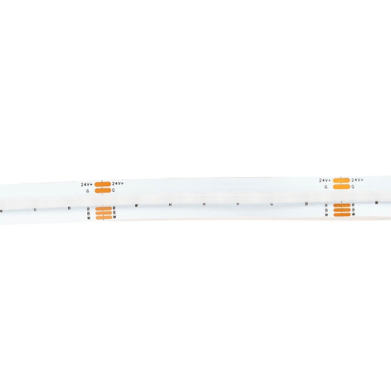 Imagine Bandă LED 24V COB 13W/m RGB + 3000K IP20 Rolă 5m - ERSTE