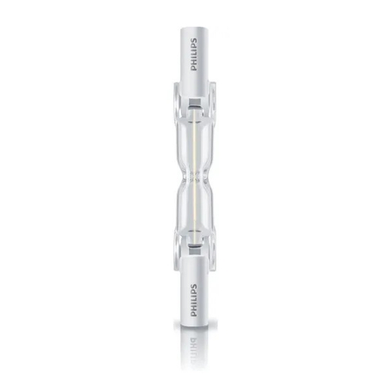 Imagine Bec halogen liniar 140W R7S 78mm, Philips