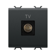 Imagine Priză TV capăt 2M negru Chorus – GEWISS | GW12367