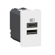 Imagine Priză USB 1M alb Mosaic – LEGRAND | 077670l