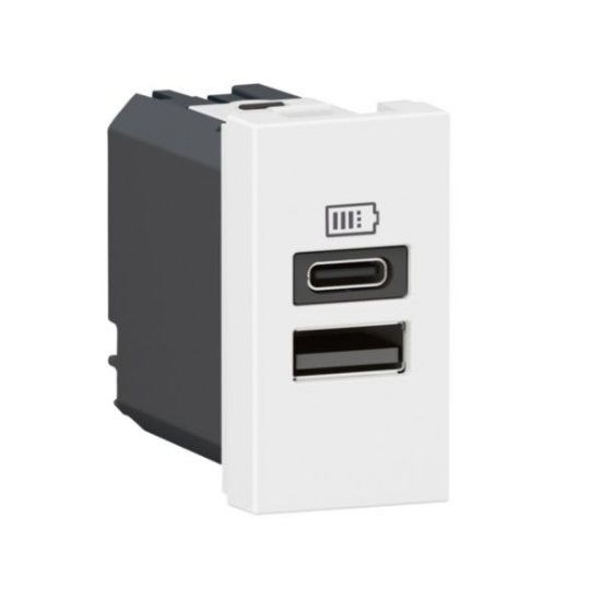 Imagine Priză USB 1M alb Mosaic – LEGRAND | 077670l