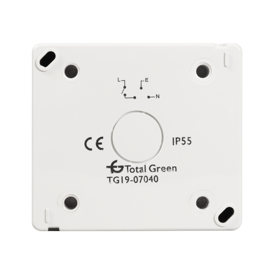 Imagine Întrerupător simplu aplicat 10A IP55 gri PT IP55 - TOTAL GREEN | 1205.102