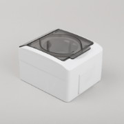 Imagine Priză Schuko cu capac aplicată 16A IP54 gri - NOVELITE | 1204.011