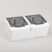 Imagine Priză dublă Schuko aplicată 16A IP54 gri - NOVELITE | 1205.011