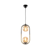 Imagine Pendul Monet 2XE27, negru antic, Oktay