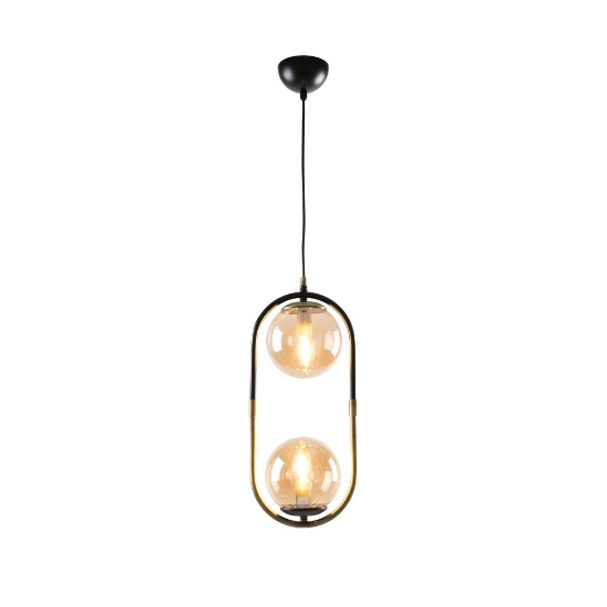 Imagine Pendul Monet 2XE27, negru antic, Oktay