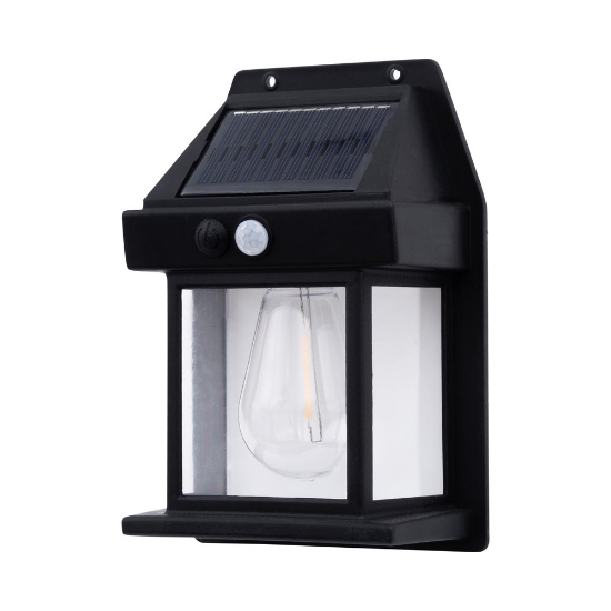Imagine Lampa solara Bayern senzor 3W IP44, negru, Erste