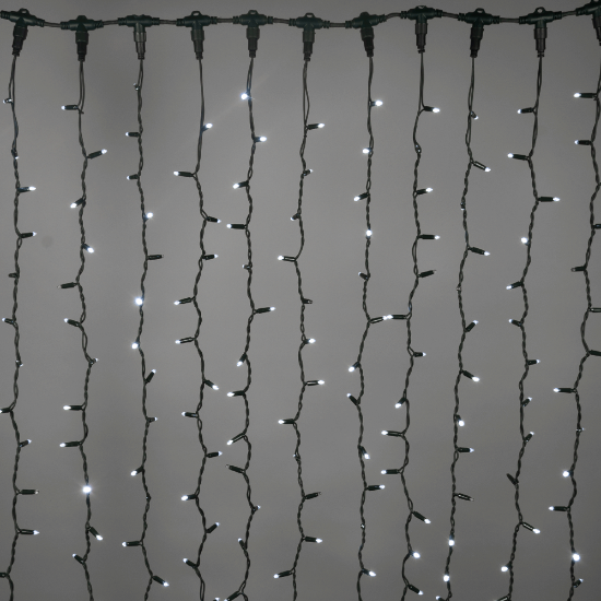 Imagine Perdea Luminoasa 494 LED-uri 3X1.5M 6400K Alb Rece