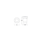 Imagine Spot Pietonal LED Negru CECI90 6W 2700K/4000K - FUMAGALLI
