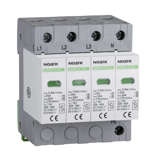 Imagine Descărcător 4P 12.5kA 275V AC IP20 CL1+2 CSD – NOARK | 103343