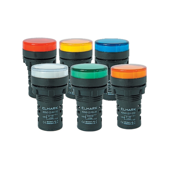 Imagine Lampă semnalizare 22MM 220VAC roșu – ELMARK | 401423