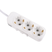 Imagine Prelungitor 3 prize Schuko 3x1,5mm² 3m alb Myra – EL-BI
