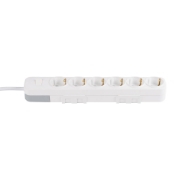 Imagine Prelungitor 6 prize Schuko cu întrerupător 3x1,5mm² 3m alb Myra – EL-BI