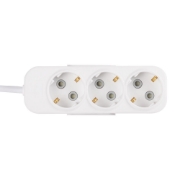 Imagine Prelungitor 3 prize Schuko 3x1,5mm² 5m alb Myra – EL-BI