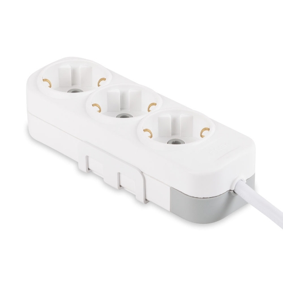 Imagine Prelungitor 3 prize Schuko 3x1,5mm² 5m alb Myra – EL-BI