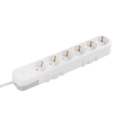 Imagine Prelungitor 6 prize Schuko cu întrerupător 3x1,5mm² 5m alb Myra – EL-BI