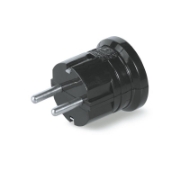 Imagine Ștecher Schuko 2P+E 16A negru – SCAME | 130.2063/N