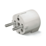 Imagine Ștecher Schuko 90° 2P+E 16A alb – SCAME | 130.83