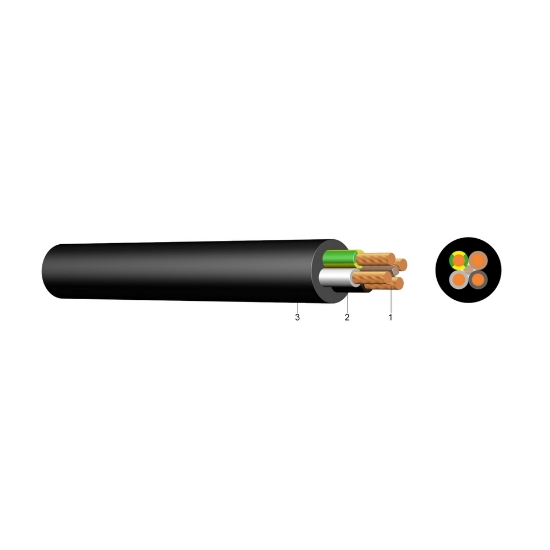 Imagine Cablu energie flexibil cupru, MCCG/H07RN-F 5x10 mm² – tambur
