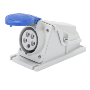 Imagine Priză industrială aplicată 2P+E 16A 230V IP44 6h 90° – GEWISS | GW62477