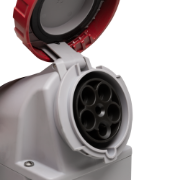Imagine Priză industrială aplicată 3P+N+E 63A 400V IP67 – SCAME | 518.6357T