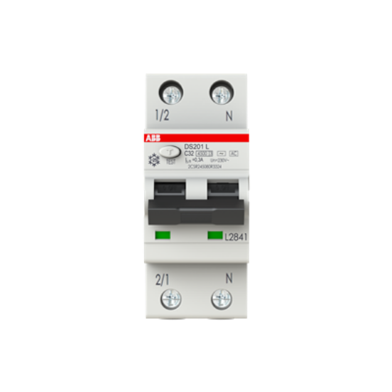 Imagine Intrerupator diferential 32A 1P+N C 6KA 300MA, ABB