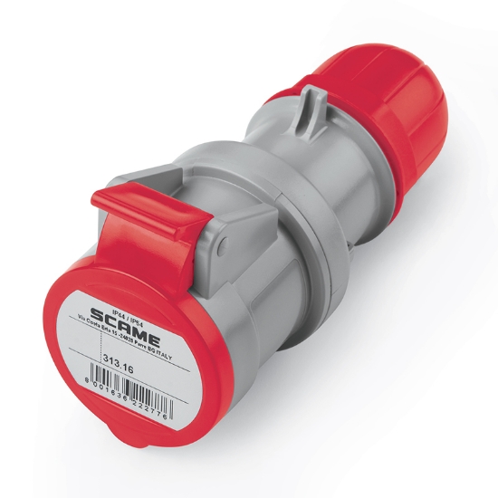 Imagine Priză industrială mobilă 3P+E 16A 400V IP44 – SCAME | 313.16464