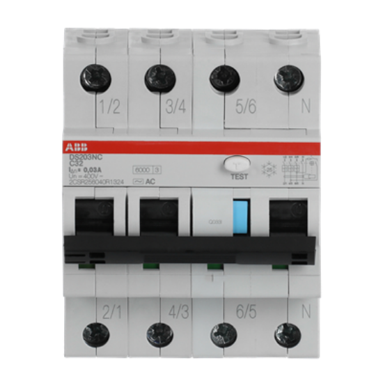 Imagine Intrerupator diferential 32A 4P C 6KA 30MA, ABB
