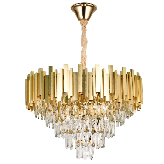 Imagine Candelabru Cristal 9XE14 IP20, auriu, Erste