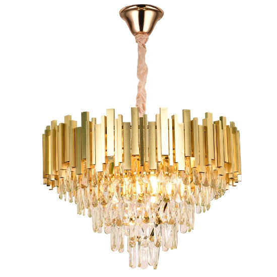 Imagine Candelabru Cristal 9XE14 IP20, auriu, Erste