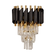 Imagine Aplica Cristal 2XE14 IP20, negru, Erste