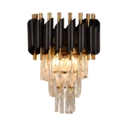 Imagine Aplica Cristal 2XE14 IP20, negru, Erste