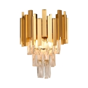 Imagine Aplica Cristal 2XE14 max.40W IP20, auriu, Erste