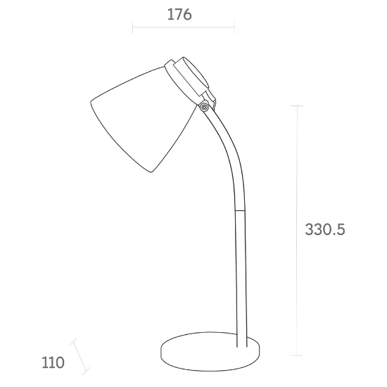 Imagine Lampa Birou Ziggs Negru LED 3W