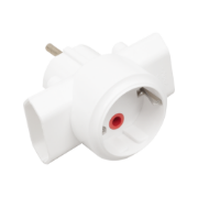 Imagine Adaptor 3 Prize 2x priza fara CP Si 1x priza cu CP