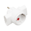 Imagine Adaptor 3 Prize 2x priza fara CP Si 1x priza cu CP