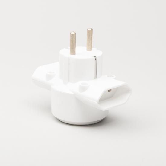 Imagine Adaptor 3 Prize 2x priza fara CP Si 1x priza cu CP