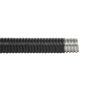 Imagine Tub flexibil metalic izolat PVC Ø26mm 50m/colac, gri – NOVELITE