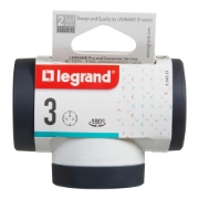 Imagine Adaptor 3 prize laterale rotativ 16A alb-gri – LEGRAND | 694521