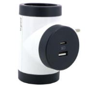 Imagine Adaptor 3 prize 2P+E 16A negru – LEGRAND | 694522
