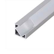 Imagine Profil aluminiu colț APN205 cu dispersor opal, 18×18 mm, lungime 2 m