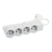 Imagine Prelungitor 4 prize Schuko 3x1,5mm² 5m alb-gri – LEGRAND | 694569