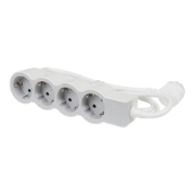 Imagine Prelungitor 4 prize Schuko 3x1,5mm² 5m alb-gri – LEGRAND | 694569