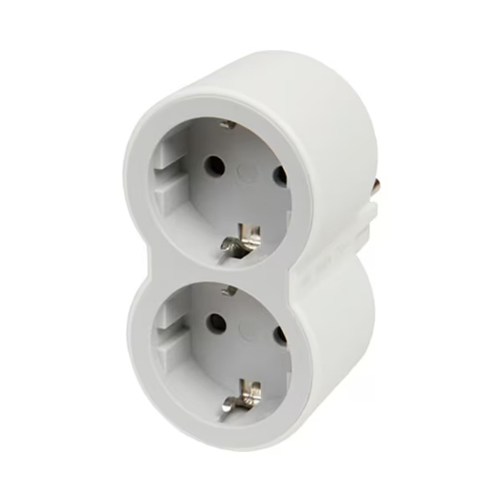 Imagine Adaptor 2 prize 16A alb-gri – LEGRAND | 694516