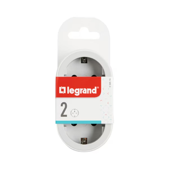 Imagine Adaptor 2 prize 16A alb-gri – LEGRAND | 694516