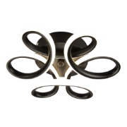 Imagine Plafoniera Lixy LED 30W 3CCT 1950lm IP20, negru, Erste