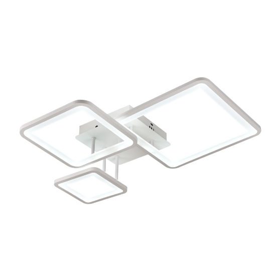 Imagine Plafoniera Luvo LED 65W 3CCT 6500lm IP20, alb, Erste