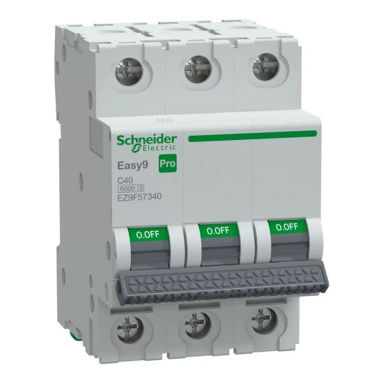 Imagine Întrerupător automat Easy9 PRO 40A 3P curba C 6kA – SCHNEIDER | EZ9F57340
