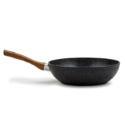 Imagine Tigaie Wok 28 cm, strat  antiaderent piatra, Nava